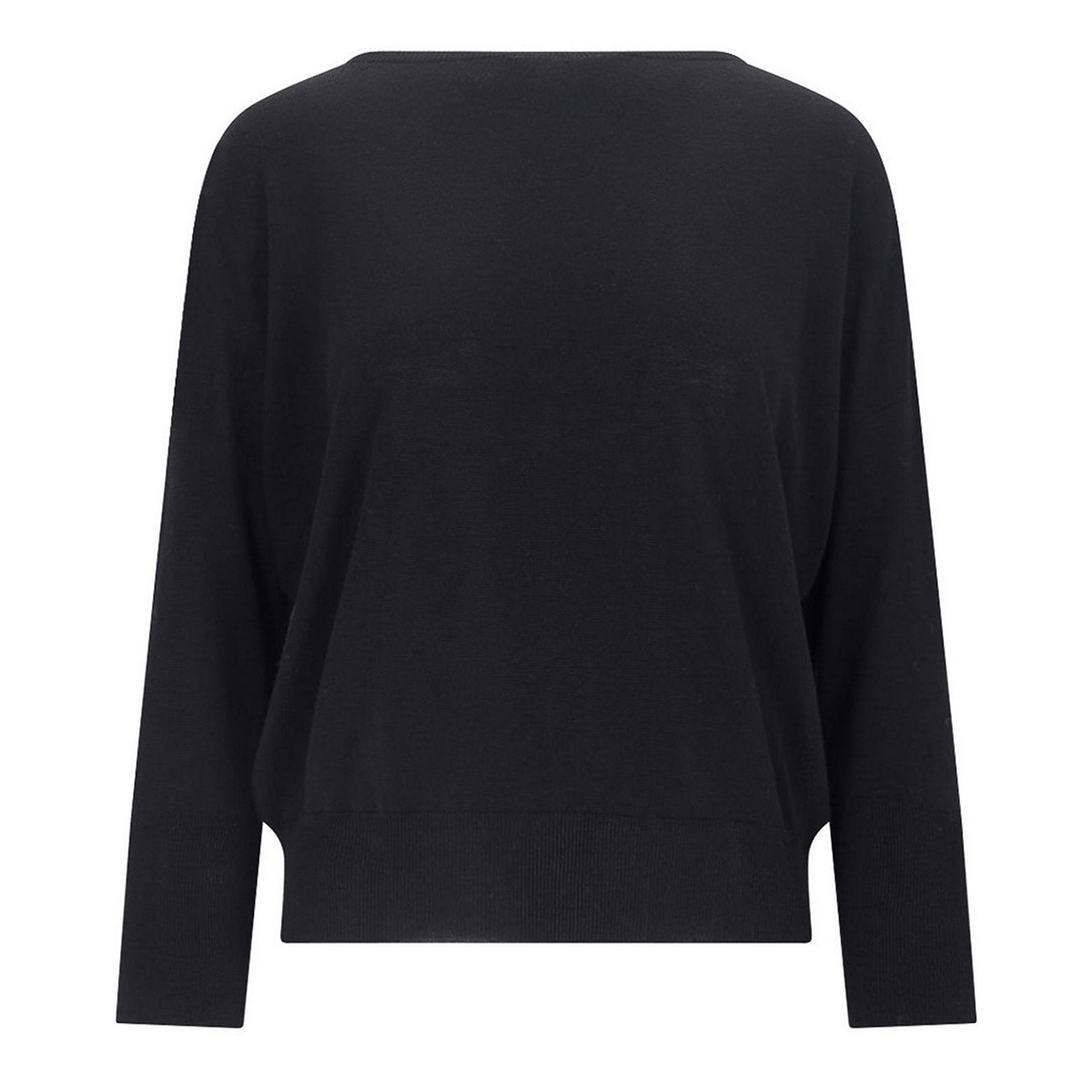 BLACK WOOL KNITWEAR