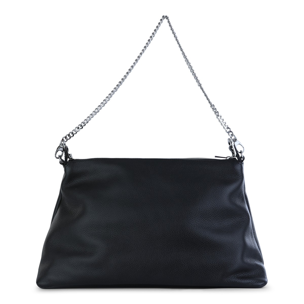 BLACK JIM GRAINED LEATHER SHOULDER BAG
