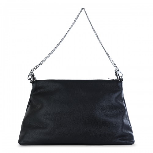 BLACK JIM GRAINED LEATHER SHOULDER BAG