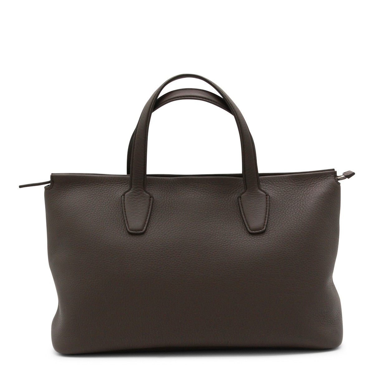 DEEP BROWN LEATHER MARCEL TOP HANDLE BAG