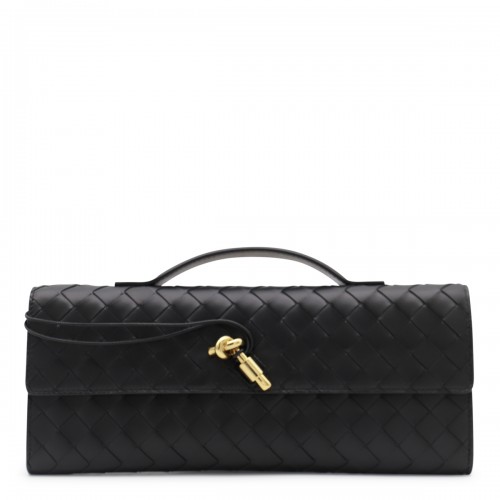 BLACK LEATHER ANDIAMO BAG