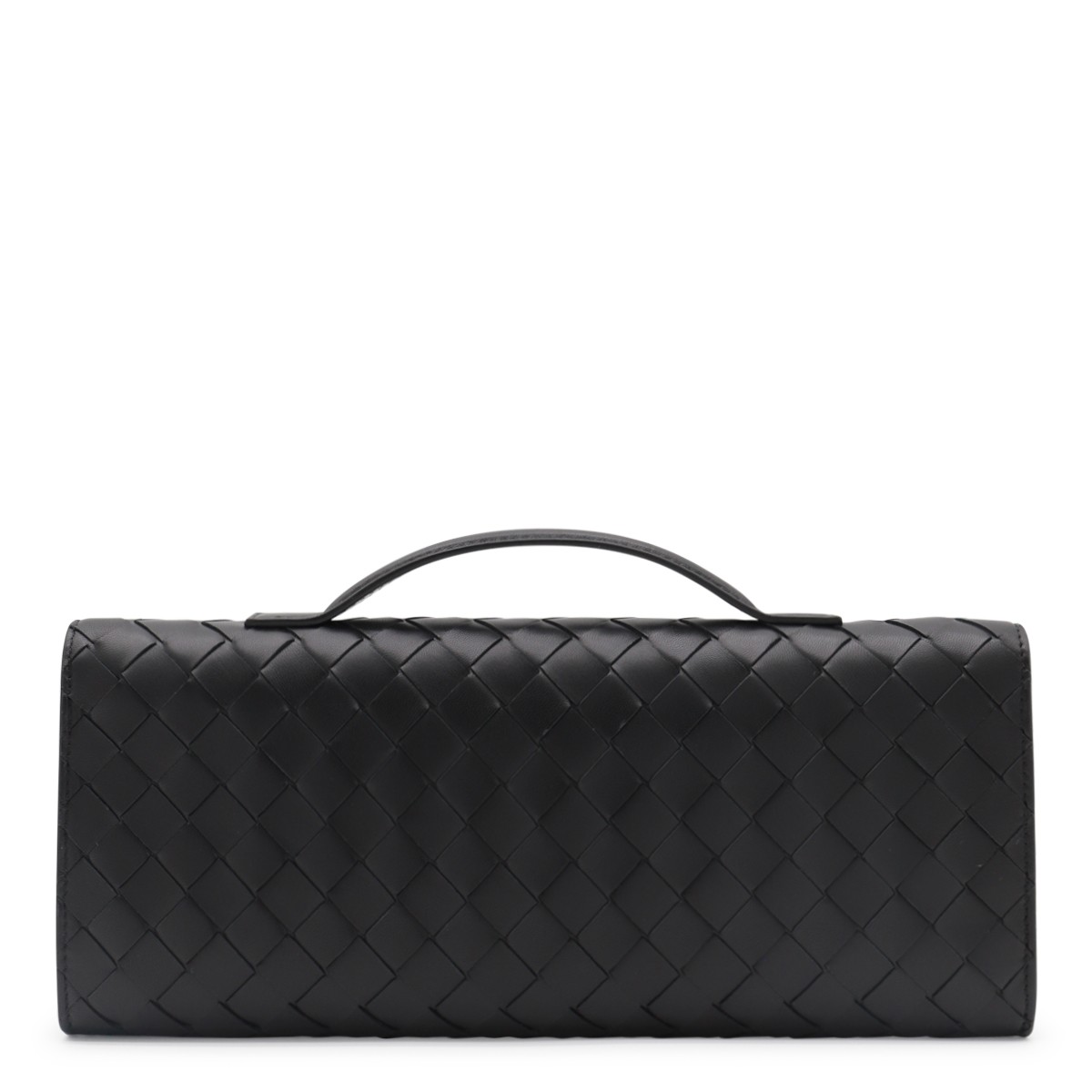 BLACK LEATHER ANDIAMO BAG