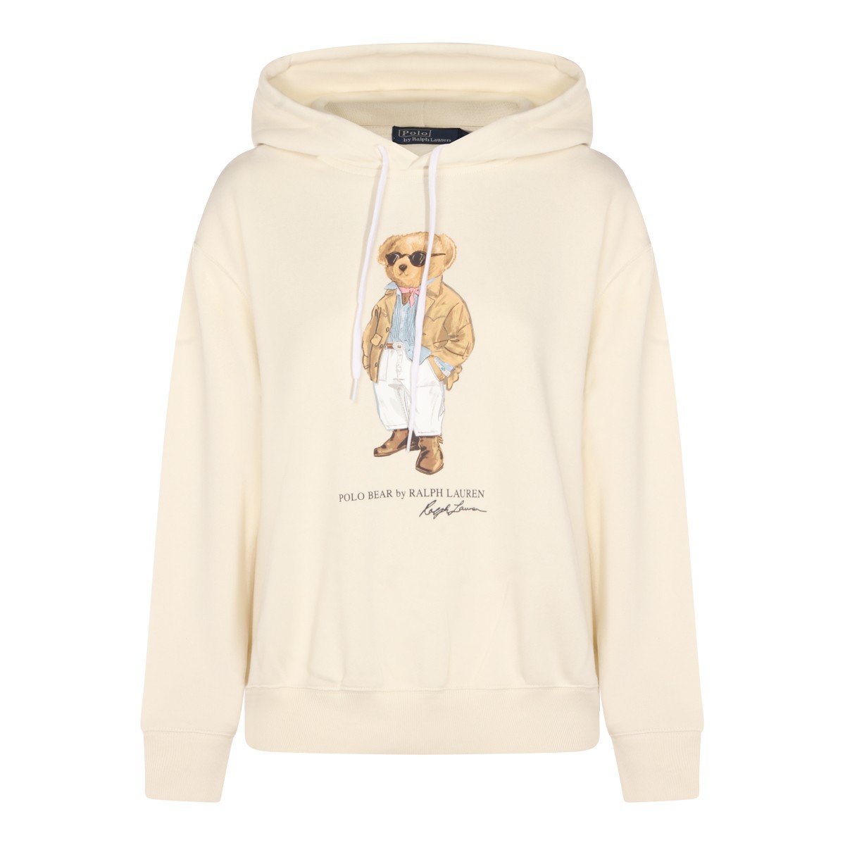 WHITE COTTON SWEATSHIRT