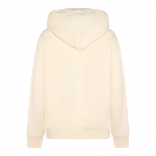 WHITE COTTON SWEATSHIRT