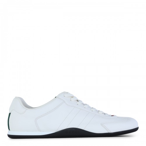WHITE LEATHER ELAN SNEAKERS