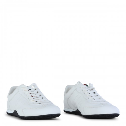 WHITE LEATHER ELAN SNEAKERS 2