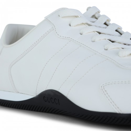 WHITE LEATHER ELAN SNEAKERS