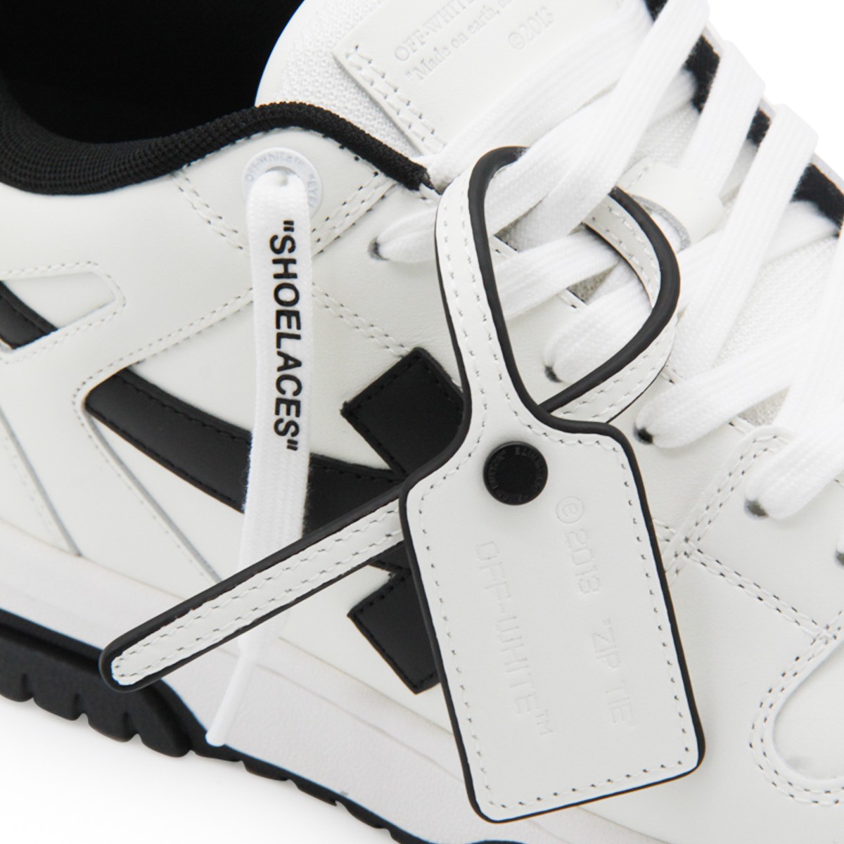 WHITE AND BLACK LEATHER OUT OF OFFICE...