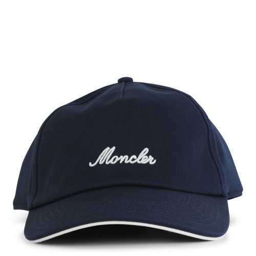 NAVY COTTON BASEBALL CAP