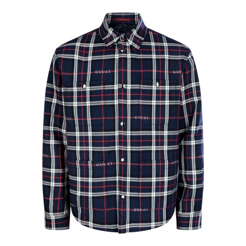 MULTICOLOR CHECK DOWN JACKET