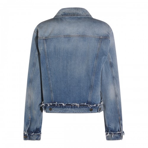 LIGHT BLUE COTTON DENIM JACKET