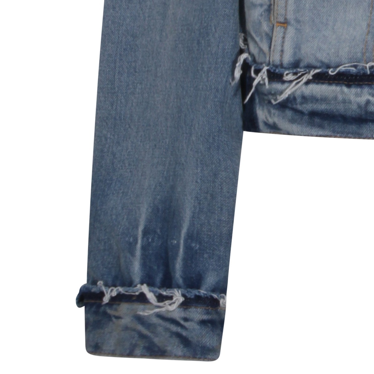 LIGHT BLUE COTTON DENIM JACKET