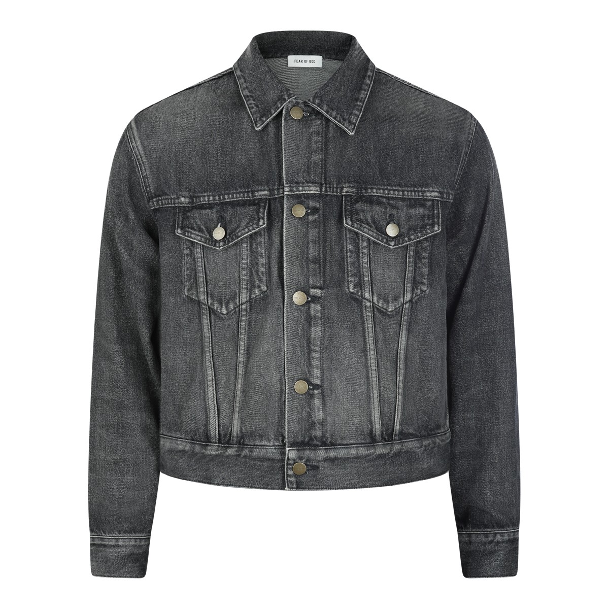 BLACK COTTON DENIM JACKET