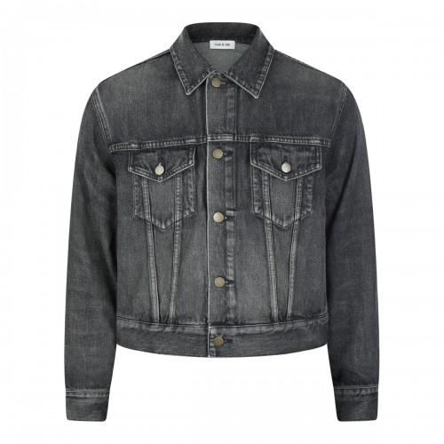 BLACK COTTON DENIM JACKET