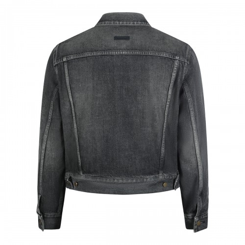 BLACK COTTON DENIM JACKET