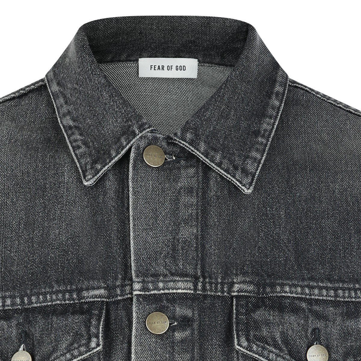 BLACK COTTON DENIM JACKET