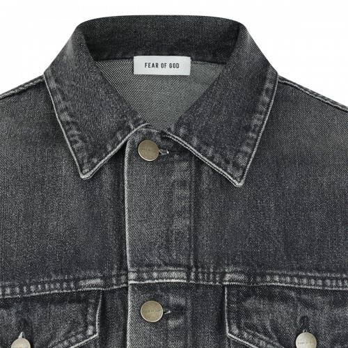 BLACK COTTON DENIM JACKET