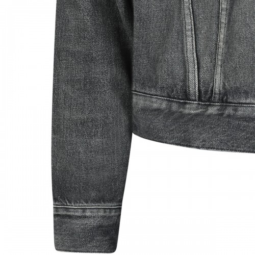 BLACK COTTON DENIM JACKET