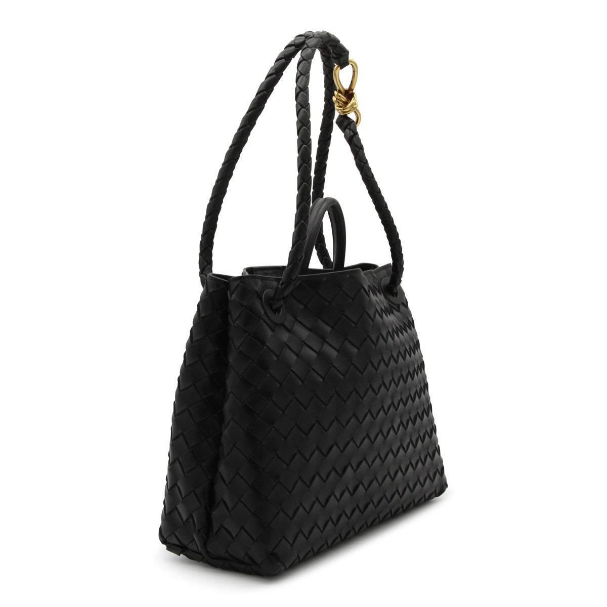 BLACK LEATHER ANDIAMO SMALL BAG
