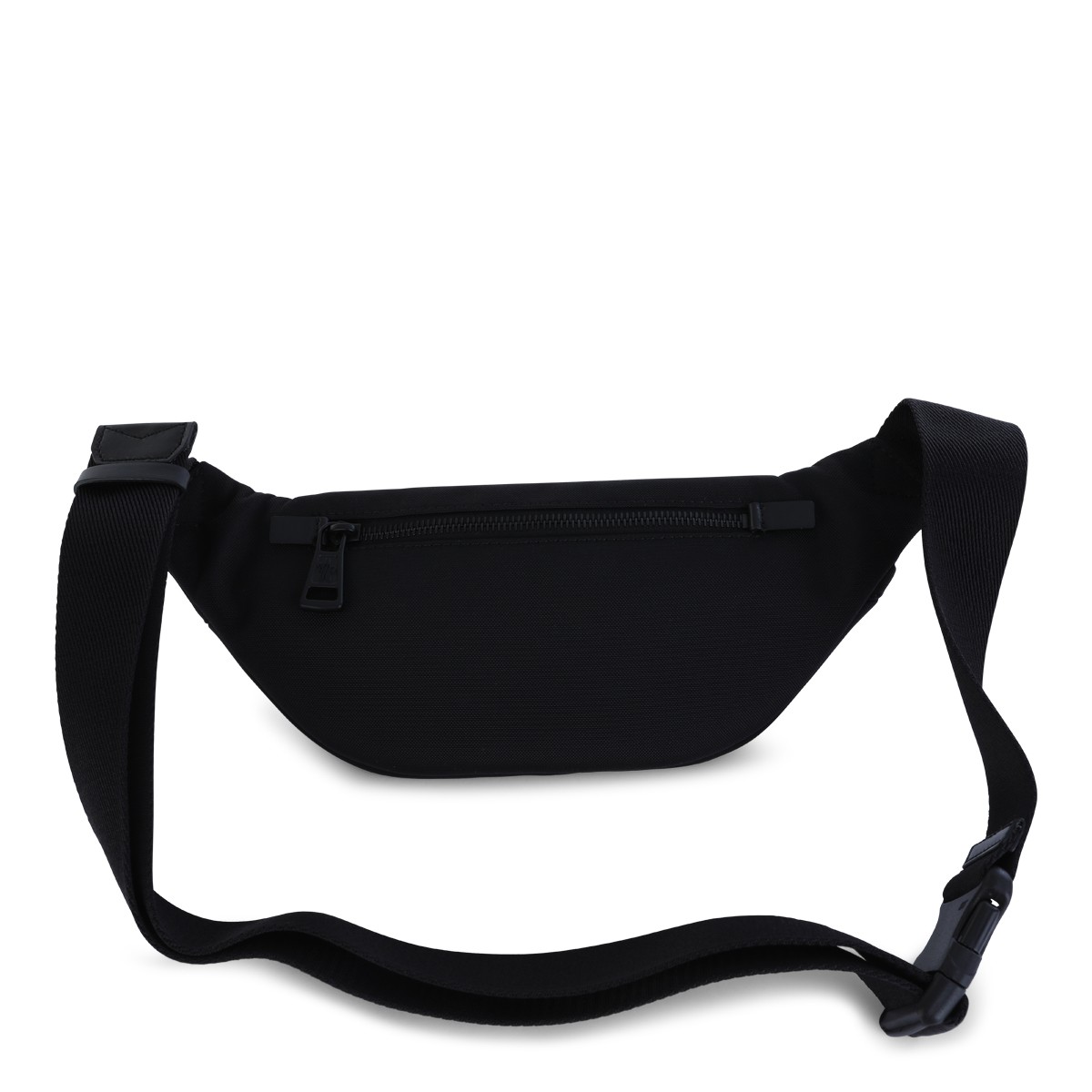 BLACK COTTON BELT BAG