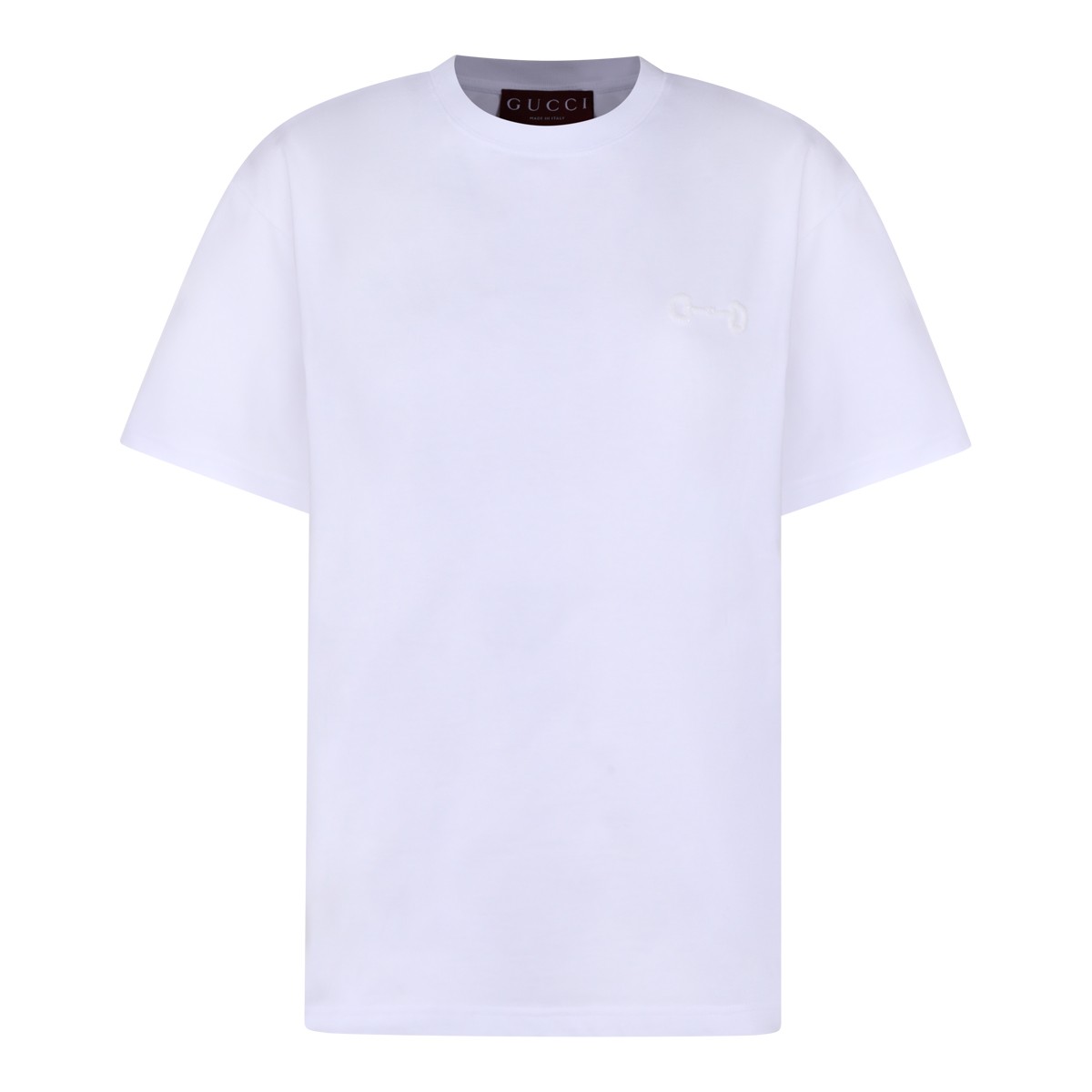 WHITE COTTON T-SHIRT