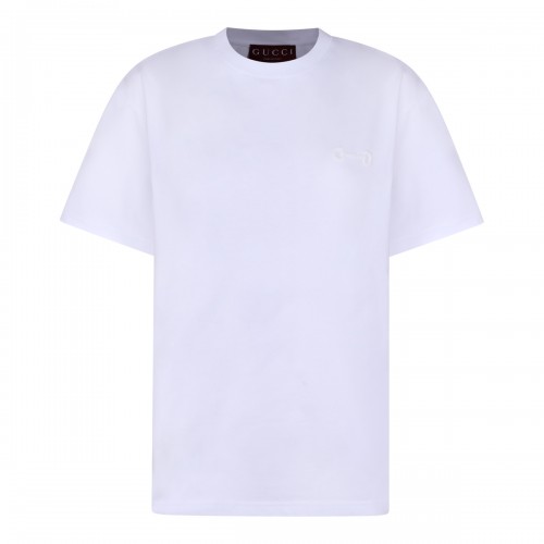 WHITE COTTON T-SHIRT