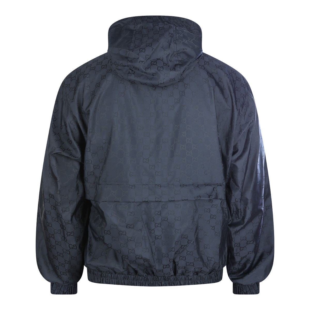 NAVY NYLON CASUAL JACKET