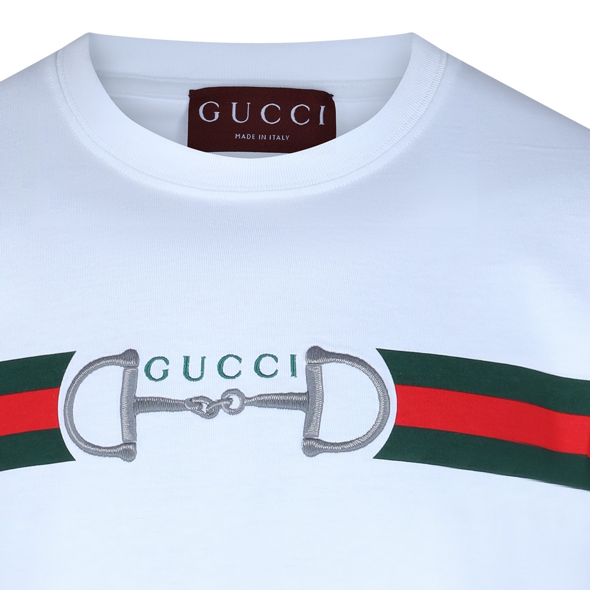 WHITE COTTON T-SHIRT