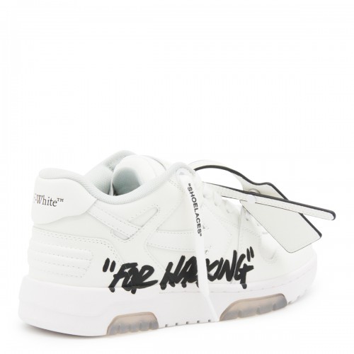 WHITE LEATHER OUT OF OFFICE SNEAKERS