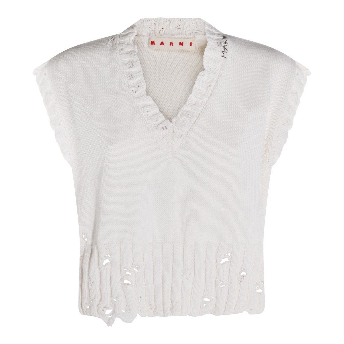 WHITE COTTON KNITWEAR