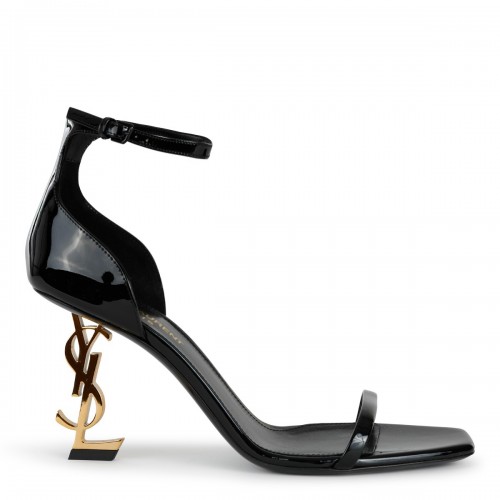 BLACK LEATHER OPYUM SANDALS
