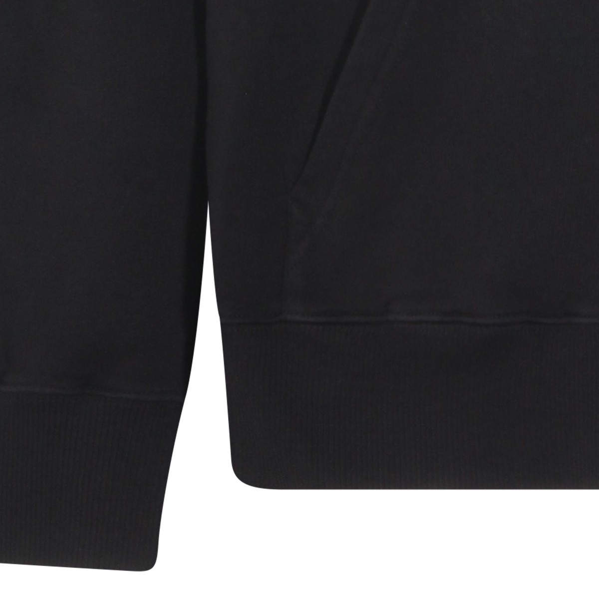 BLACK COTTON SWEATSHIRT