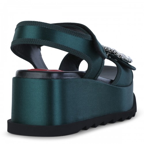 DARK GREEN SANDALS