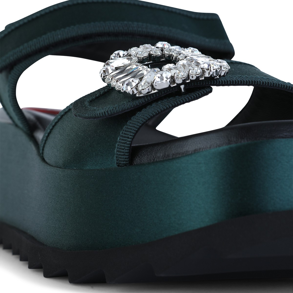 DARK GREEN SANDALS