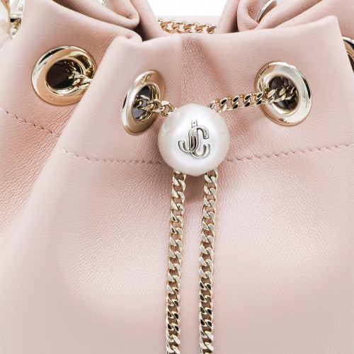 MACARON AND LIGHT GOLD BON BON TOP HANDLE BAG