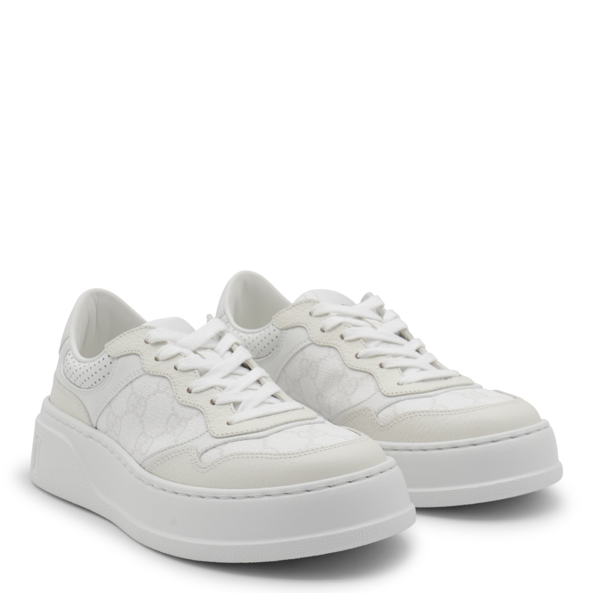 WHITE LEATHER SNEAKERS