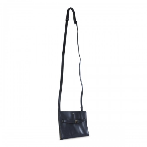 BLACK LEATHER CROSSBODY BAG 2