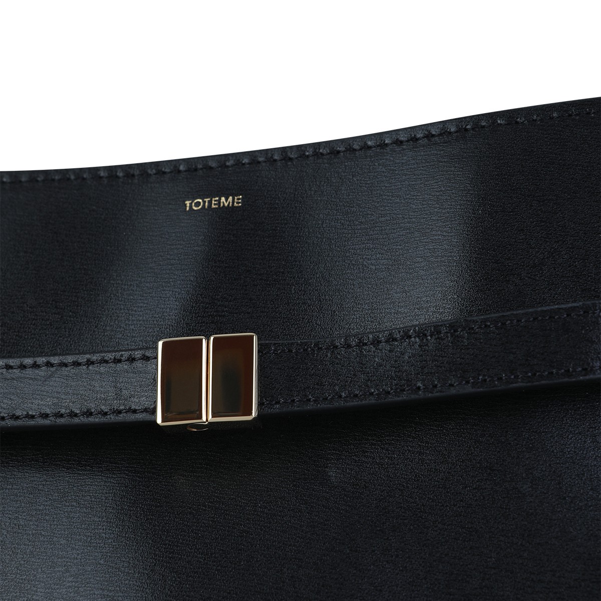 BLACK LEATHER CROSSBODY BAG