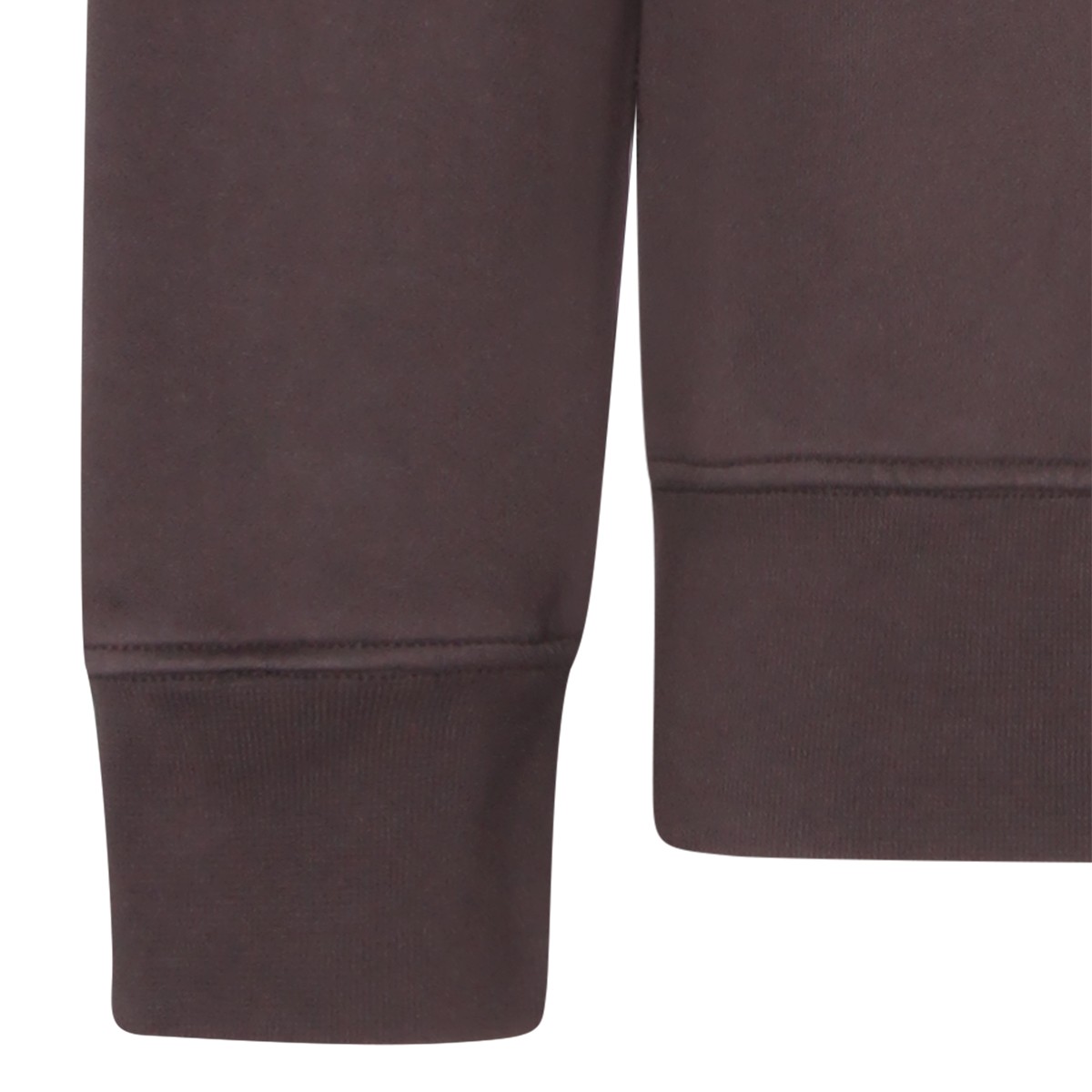 BROWN COTTON SWEATSHIRT