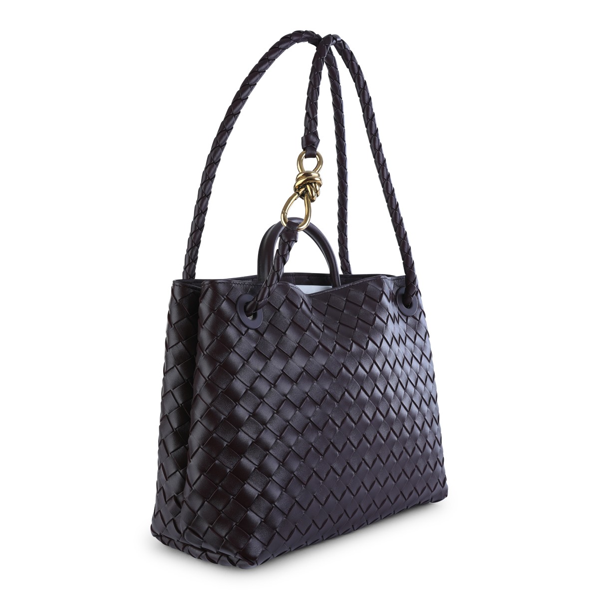 DARK BAROLO LEATHER ANDIAMO BAG