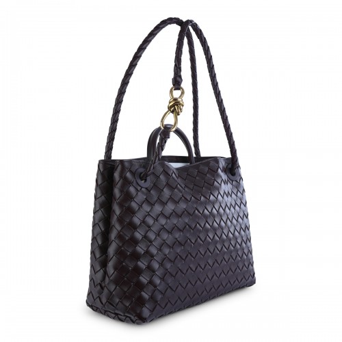 DARK BAROLO LEATHER ANDIAMO BAG