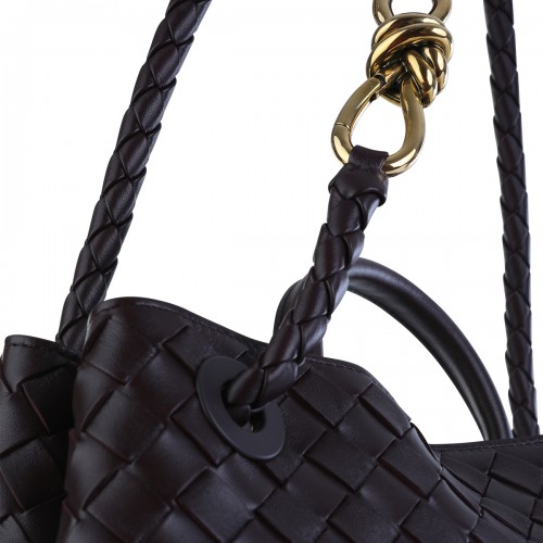 DARK BAROLO LEATHER ANDIAMO BAG