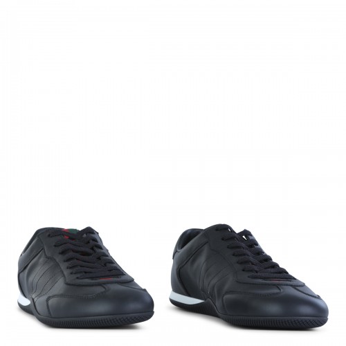 BLACK LEATHER SNEAKERS 2