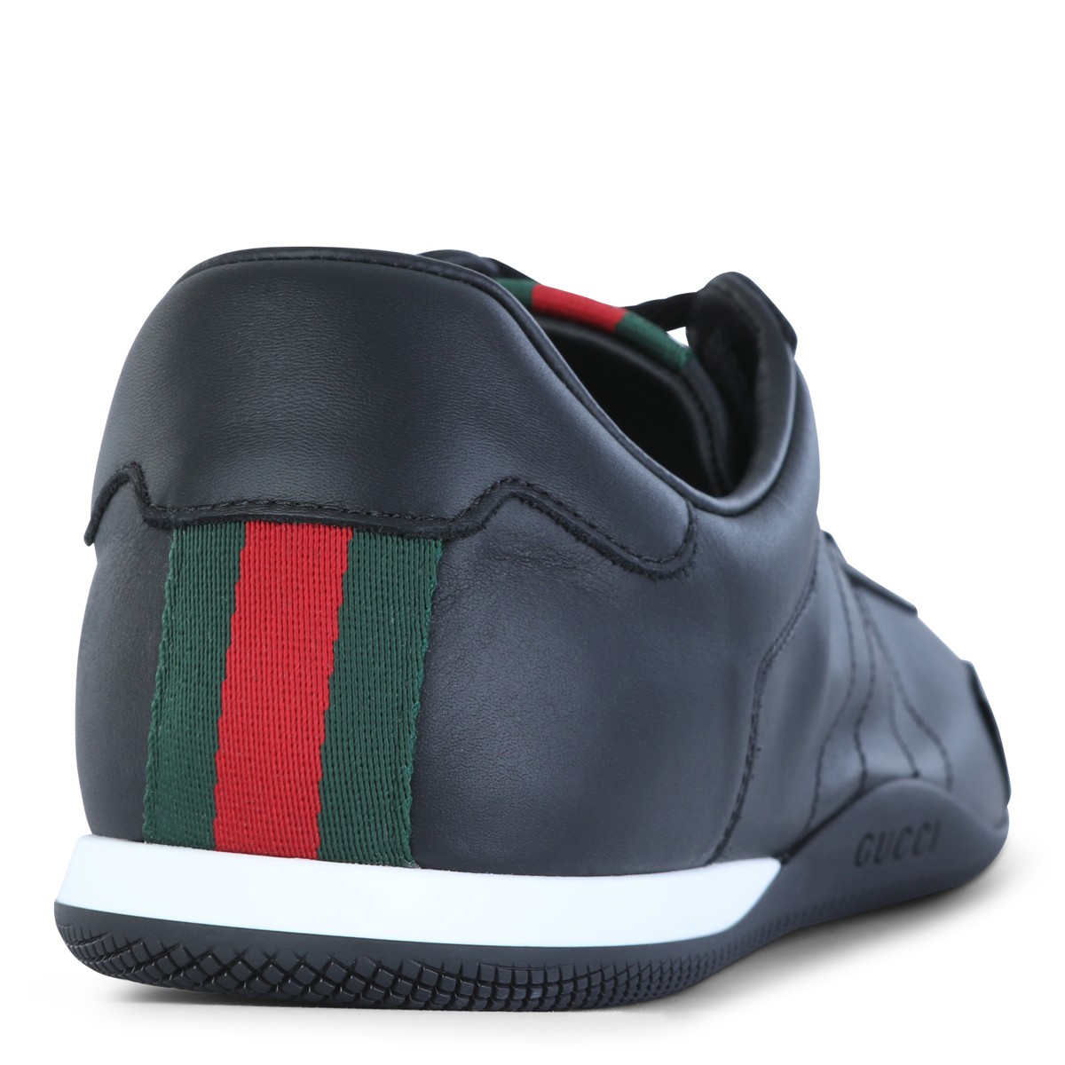 BLACK LEATHER SNEAKERS