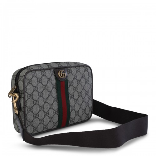 BEIGE OPHIDIA SMALL CROSSBODY BAG