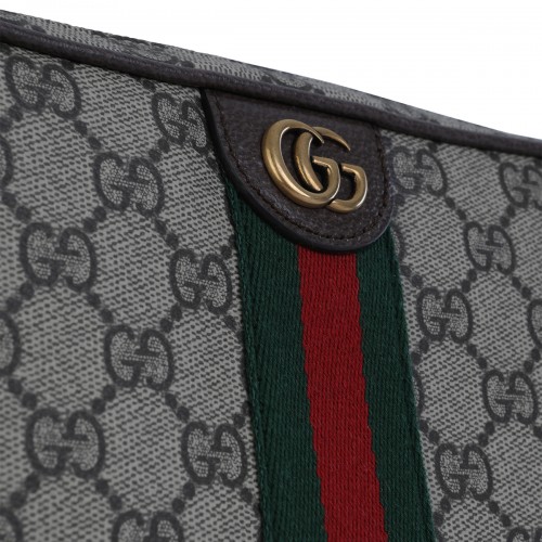 BEIGE OPHIDIA SMALL CROSSBODY BAG