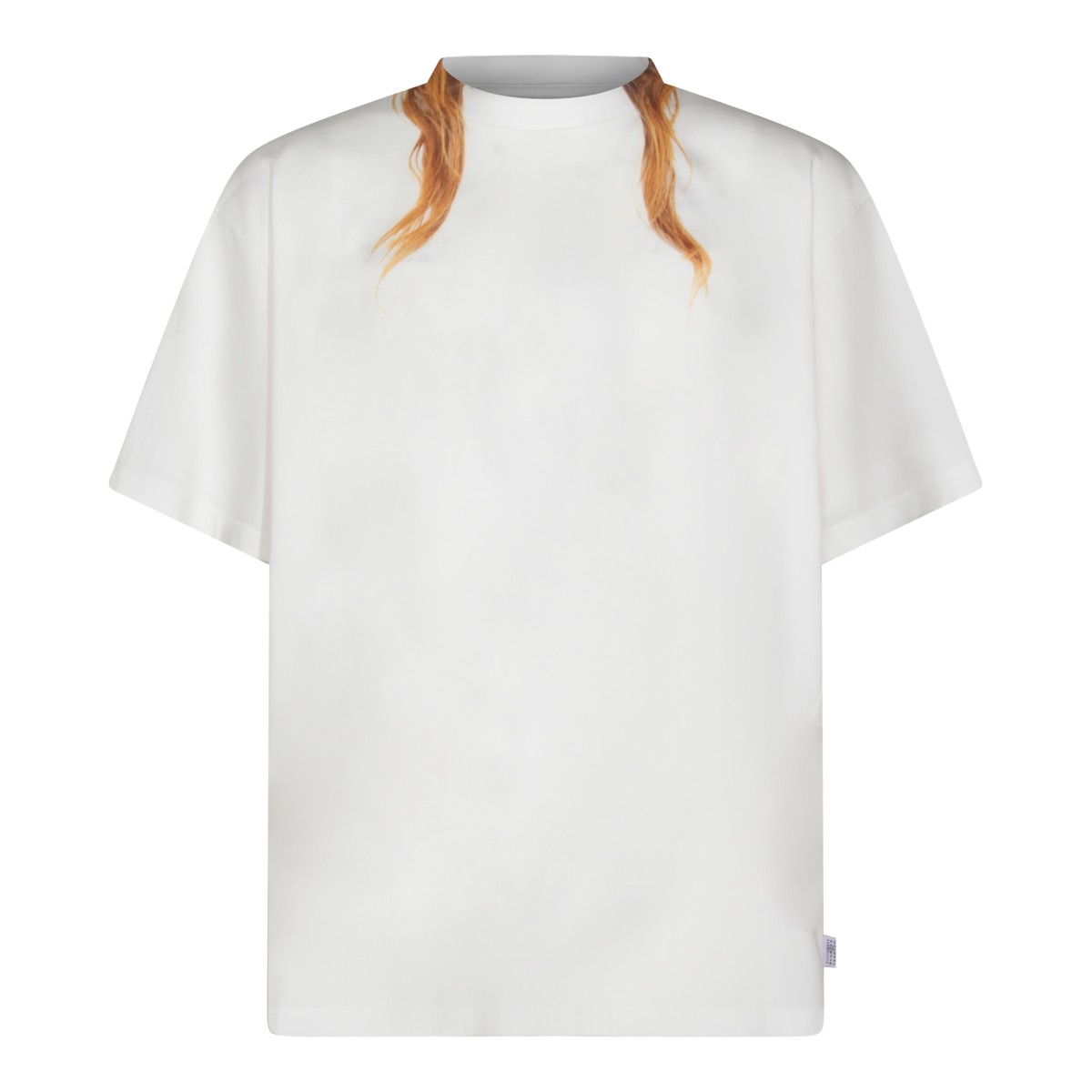 WHITE COTTON T-SHIRT
