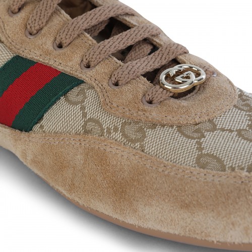 BEIGE LEATHER SNEAKERS