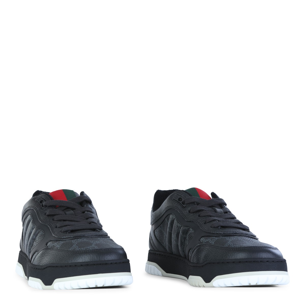 BLACK LEATHER SNEAKERS