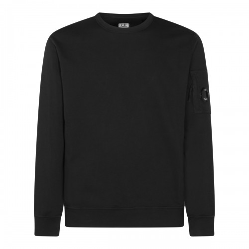 BLACK COTTON SWEATSHIRT